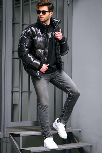 Antrasit slim fit Erkek Jean 6862