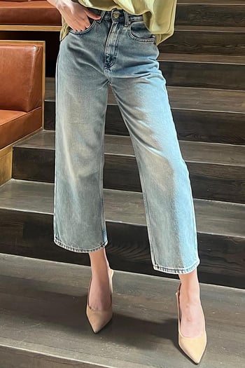 Açık Mavi Kadın Mom Jean MG2033