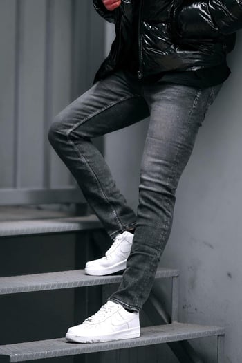 Antrasit slim fit Erkek Jean 6862