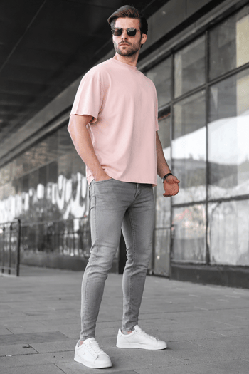 Gray Skinny Fit Jeans 6322