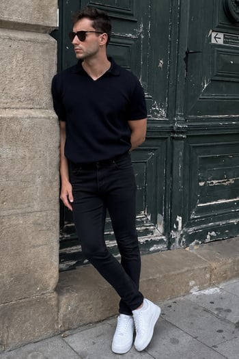 Siyah Likralı Slim Fit Erkek Jean Pantolon 6302