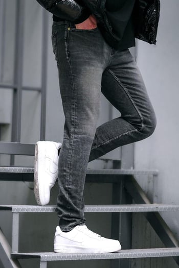 Antrasit slim fit Erkek Jean 6862