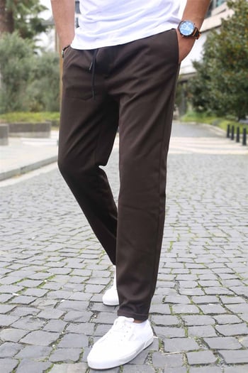 Kahverengi Basic Erkek Pantolon 5486