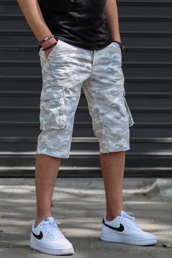 Men Camouflage Capri Shorts 5754
