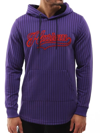 Kapşonlu Sweatshirt Mor 2825