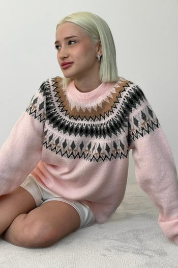 Pembe Kadın Kazak Mg2502
