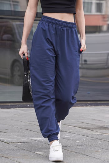 Lacivert Comfort Fit Basic Eşofman Altı MG1635