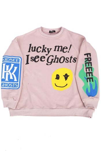 Mad Girls Bej Baskılı Oversize Sweatshirt Mg1206