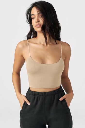 Mad Girls Bej İp Askılı Büstiyer MG965