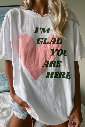 Mad Girls Printed Black T-Shirt MG1202
