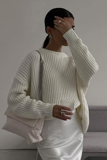 Krem Bisiklet Yaka Basic Kazak MG1264