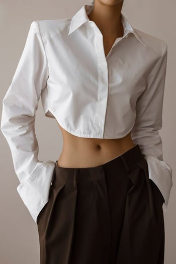 White Crop Shirt MG1382