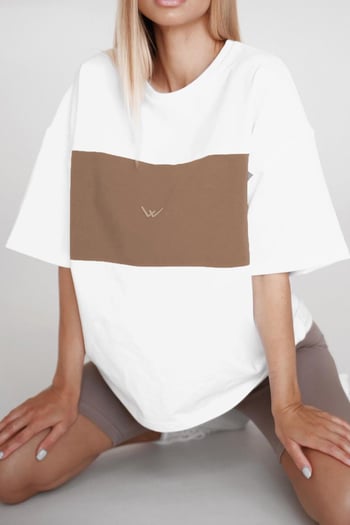 Mad Girls Embroidered White T-shirt MG1421