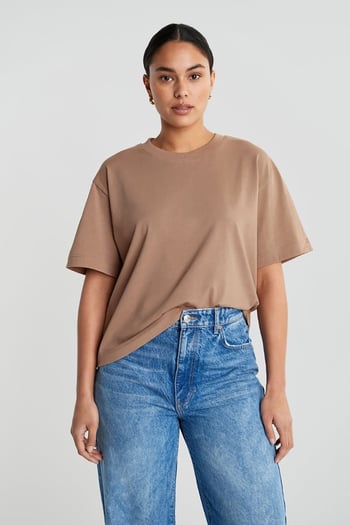 Mad Girls Camel T-shirt MG1284