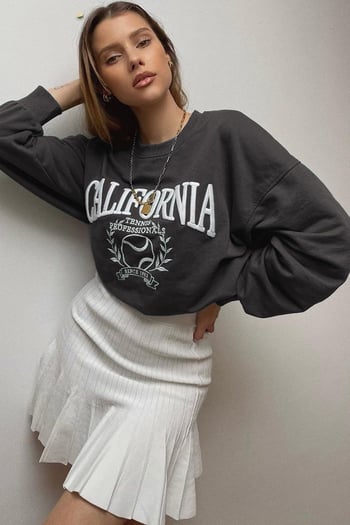 Mad Girls Füme Sweatshirt MG1112