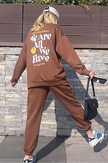 Mad Girls Brown Tracksuit Mg1278