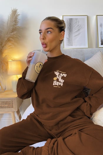 Mad Girls Brown Tracksuit Mg1278