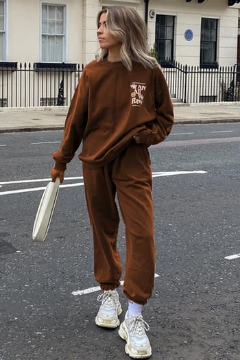 Mad Girls Brown Tracksuit Mg1278
