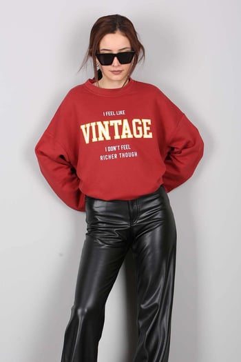 Mad Girls Kiremit Sweatshirt MG970