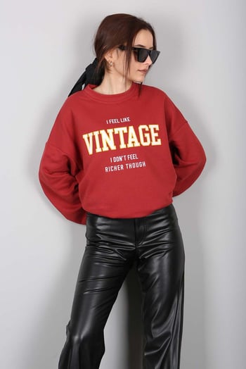 Mad Girls Kiremit Sweatshirt MG970