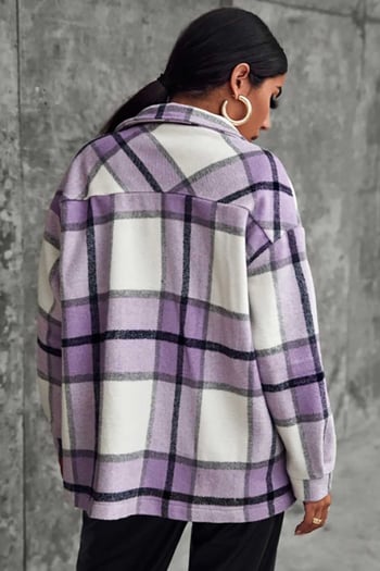 Mad Girls Black Oversize Women Lumberjack Shirt MG042