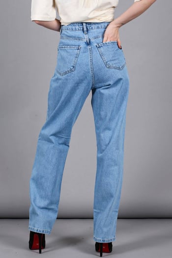 Mad Girls Blue Palazzo Jeans Mg1154