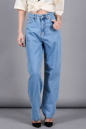 Mad Girls Blue Palazzo Jeans Mg1154