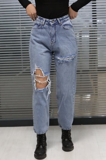 Mad Girls Blue Palazzo Jeans Mg1156
