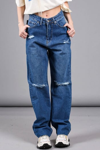Mad Girls Ripped Blue Jeans MG1158