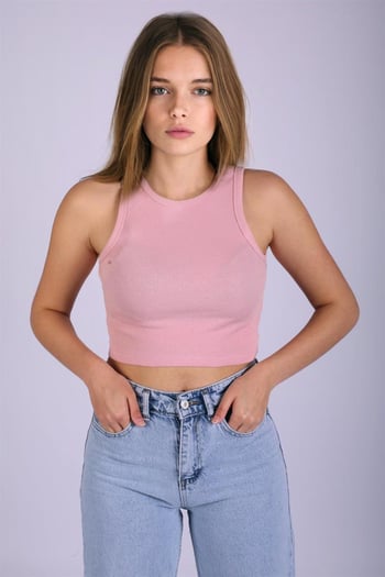 Mad Girls Pudra  Crop Top MG1113
