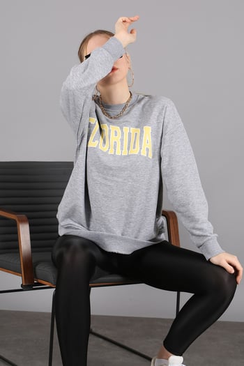 Mad Girls Sarı Sweatshirt MG1203
