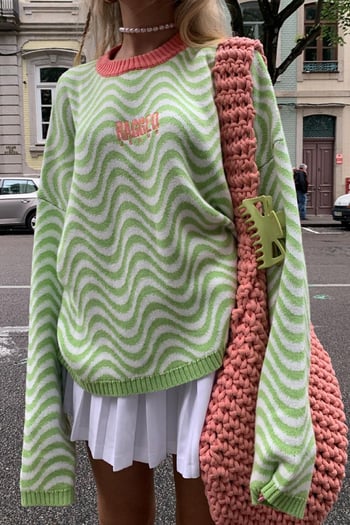Mad Girls Color Block Sweater MG1251