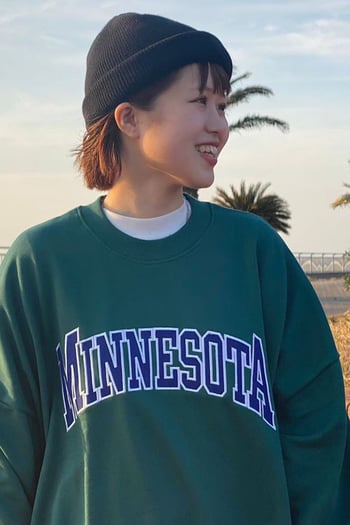 Mad Girls Green Sweatshirt MG1268