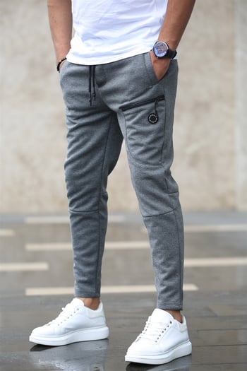 Madmext Men Basic Anthracite Sweatpants 4207