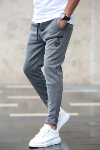 Madmext Men Basic Anthracite Sweatpants 4207
