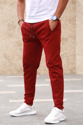 Madmext Basic Bordo Eşofman 2935