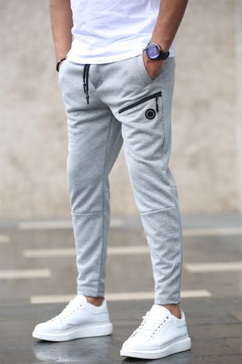 Madmext Basic Gri Eşofman 4207