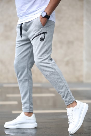Madmext Basic Gri Eşofman 4207