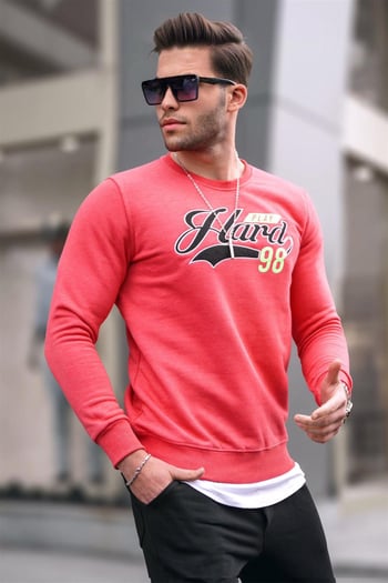 Madmext Baskılı Pudra Sweatshirt 4375