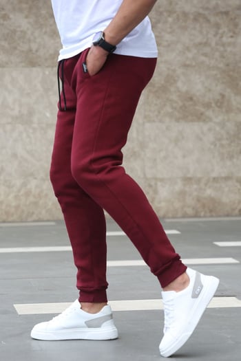 Maroon Basic Sweatpants 4210
