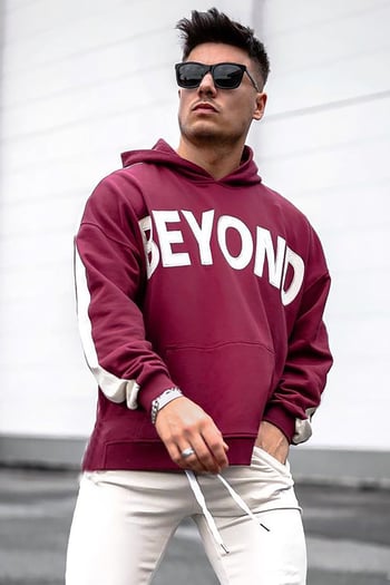 Madmext Bordo Kapüşonlu Sweatshirt 5327