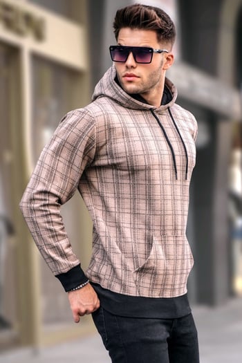 Madmext Camel Kapüşonlu Sweatshirt 5330