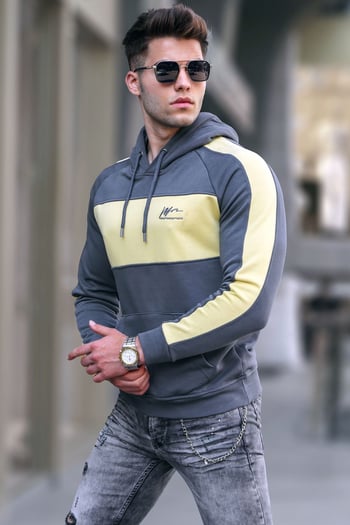 Madmext Füme Kapüşonlu Sweatshirt 5290