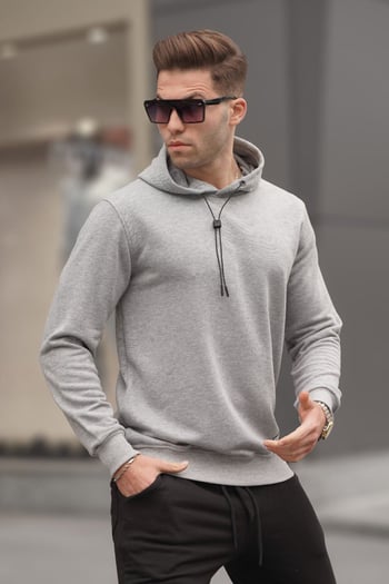Madmext Gri Erkek Sweatshirt 5334
