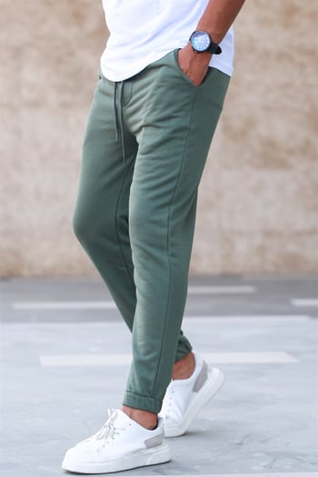 Madmext Men Plain Khaki Sweatpants 5424