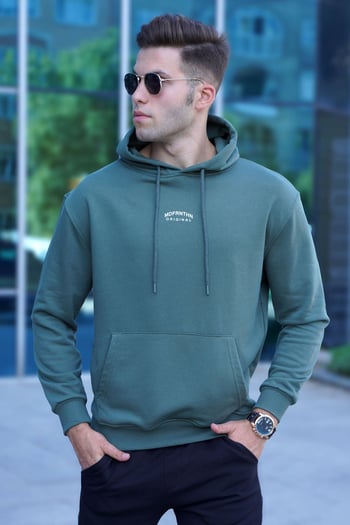 Madmext Men Khaki Sweatshirt 5314