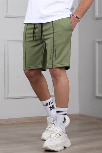 Madmext Khaki Capri Shorts 4849