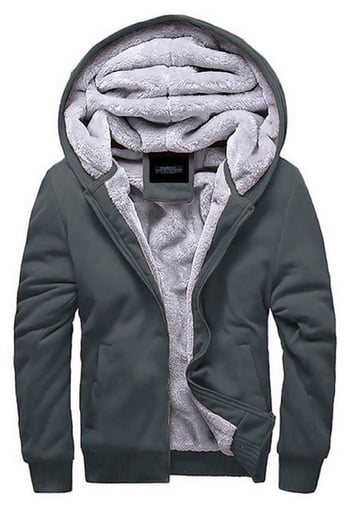 Madmext İçi Kürklü Füme Hırka 22377