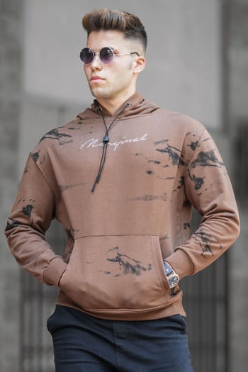 Madmext Kahverengi Erkek Sweatshirt 5291