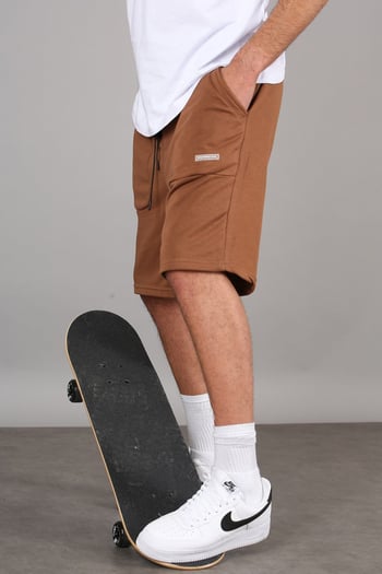 Madmext Men Brown Capri Shorts 5448